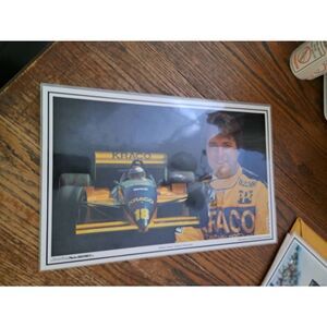 RARE Vintage Michael Andretti Kraco Racing Laminated Placemat IndyCar CART